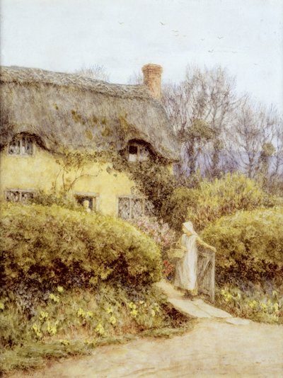 Cottage near Freshwater by Helen Allingham